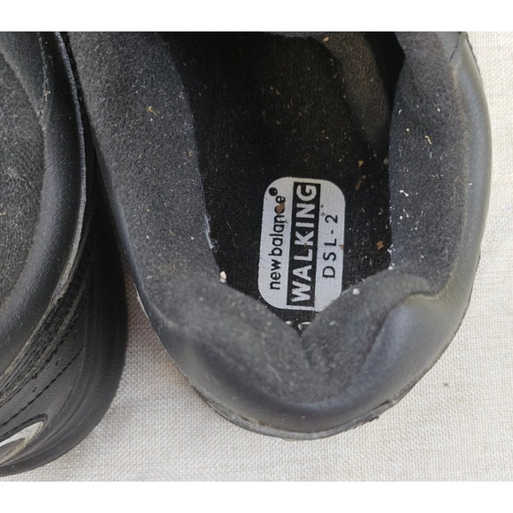 New Balance 577 Mens Black Leather Walking Shoes Hook and Loop Size 8.5 4E - Picture 6 of 11
